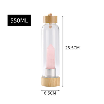 Offres d'affaires Bouteille d'eau cristalline de 500 ml et pierres de design attrayantes