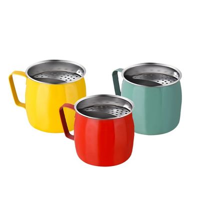 Coupe de thé en acier inoxydable 304 Design créatif pour la personnalisation du logo et le filtre du croissant