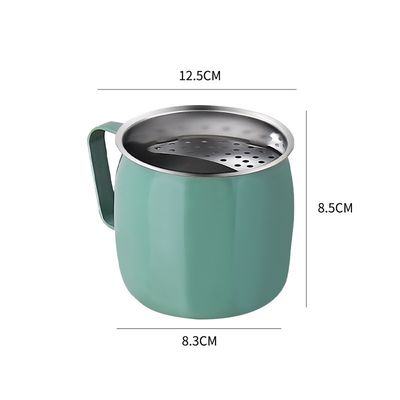 Coupe de thé en acier inoxydable 304 Design créatif pour la personnalisation du logo et le filtre du croissant