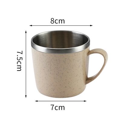 Couleur personnalisée à double paroi sous vide en acier inoxydable tasse de café glacé et direct