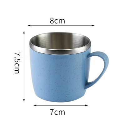 Couleur personnalisée à double paroi sous vide en acier inoxydable tasse de café glacé et direct