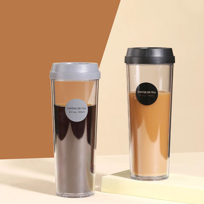 Bouteille en plastique à double paroi à isolation thermique 4 tailles