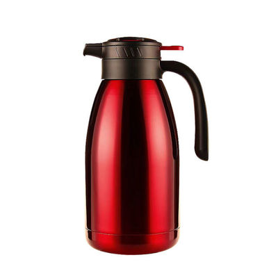 Bouteilles sous vide isolantes en acier inoxydable Pot de café de 2 litres pour le thé chaud domestique