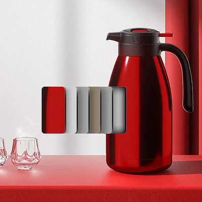 Bouteilles sous vide isolantes en acier inoxydable Pot de café de 2 litres pour le thé chaud domestique