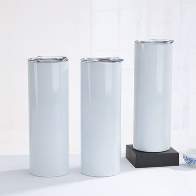 Choix à double paroi en acier inoxydable sous vide isolé 20oz 30oz droit mince sublimation tumbler avec paille