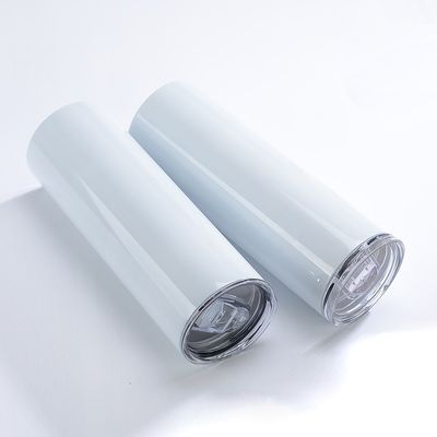Choix à double paroi en acier inoxydable sous vide isolé 20oz 30oz droit mince sublimation tumbler avec paille