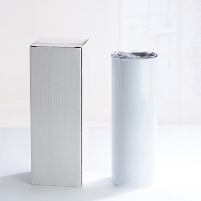 Choix à double paroi en acier inoxydable sous vide isolé 20oz 30oz droit mince sublimation tumbler avec paille