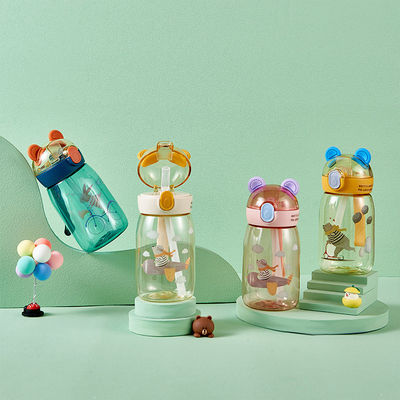 Voyage Activité en plein air Enfants Coupe en plastique Cute Creative 500ml 650ml Bouteille d'eau