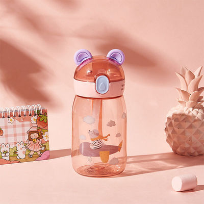 Voyage Activité en plein air Enfants Coupe en plastique Cute Creative 500ml 650ml Bouteille d'eau