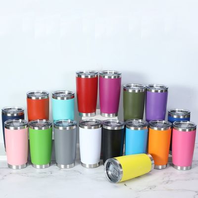 Couleur personnalisée 20 oz double paroi en acier inoxydable vide isolé verre imperméable avec couvercle