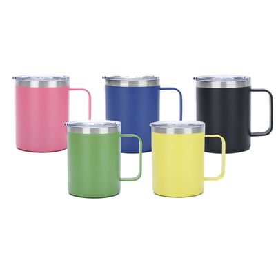 304 en acier inoxydable 12OZ bureau isolé tasse de café bière avec poignée aspirateur