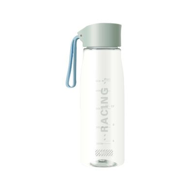 Facile à transporter 500 ml 650 ml bouteille d'eau en plastique Logo personnalisé Coloré avec corde