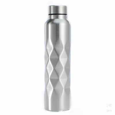 500g Bouteille à eau métallique à grande capacité à paroi unique bouteille thermos portable imperméable