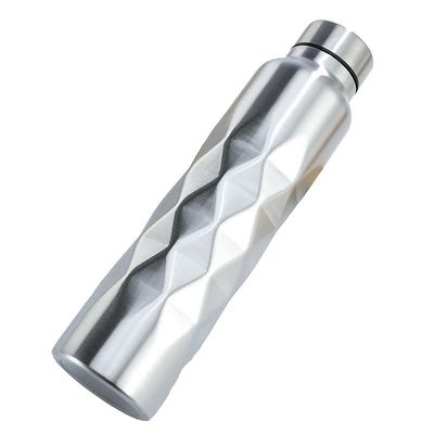500g Bouteille à eau métallique à grande capacité à paroi unique bouteille thermos portable imperméable