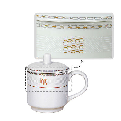 Nouveauté en vrac céramique faite à la main couleurs claires tasse de grand-père avec couvercle poignée à main tasse de café