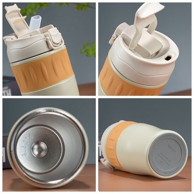 500 ml en acier inoxydable double mur portable tumbler avec couvercle de paille pour la couleur personnalisée en extérieur