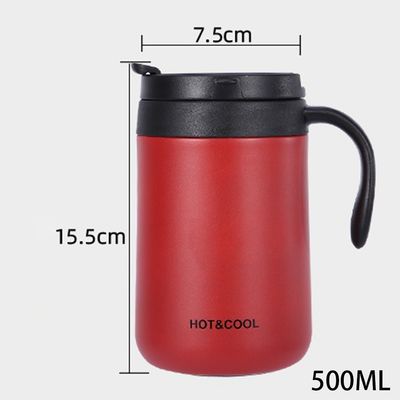 Coupe thermique en acier inoxydable de 350 ml/500 ml acceptable pour les voyages au café et au thé