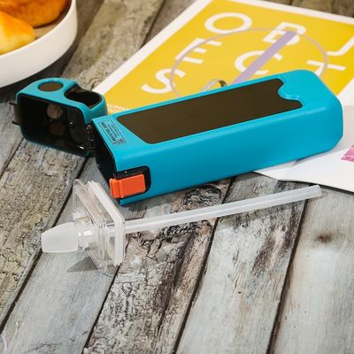 Bouteille d'eau en plastique sans BPA de 350 ml carré avec poignée et horodatage Gym Essential