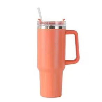 OEM 40 OZ Tumbler avec poignée en acier inoxydable 18/8 Vacuum Voyage tasse de café et paille