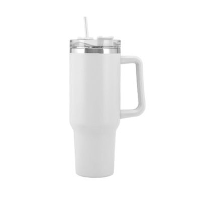 Coupe thermique portable avec poignée et couvercle paille 40 oz en acier inoxydable isolé