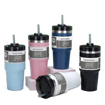 20oz 30oz tasse de café en acier inoxydable portable tumbler avec logo Sraws Logo du client