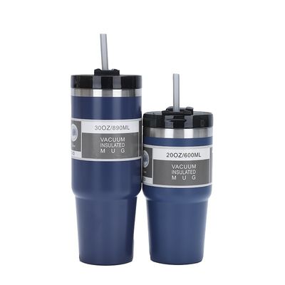 20oz 30oz tasse de café en acier inoxydable portable tumbler avec logo Sraws Logo du client