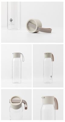 Bouteille d'eau de Tritan sportif portable en plastique imperméable au BPA avec couvercle pour adultes