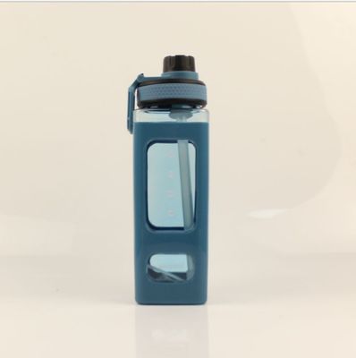 Bouilloire de sport en plein air 1000 ml Triitan non-BPA avec temps marqué et revêtement anticorrosion