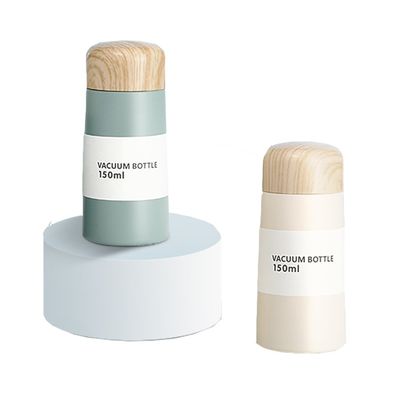 OEM/ODM Acceptable Mini Casual Water Cup avec couvercle en bois et matériau en acier inoxydable
