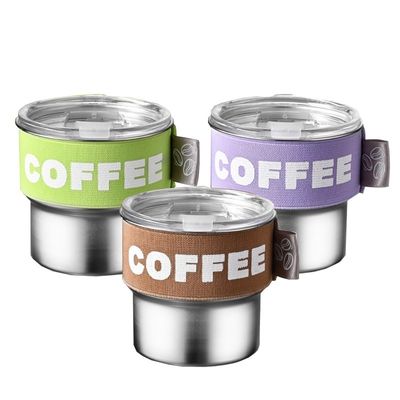 Attractive conception couleur personnalisée 400ml 304 Mini bouteille thermos en acier inoxydable pour le camping