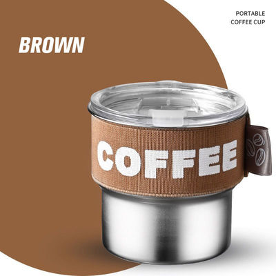 Attractive conception couleur personnalisée 400ml 304 Mini bouteille thermos en acier inoxydable pour le camping