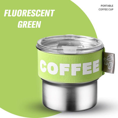 Attractive conception couleur personnalisée 400ml 304 Mini bouteille thermos en acier inoxydable pour le camping