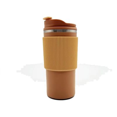 Production de tasses de bureau à double paroi isolée en acier inoxydable avec manche
