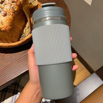 Portable anti-fuite 450ml Café à la poubelle Logo personnalisé Vacuum acier inoxydable