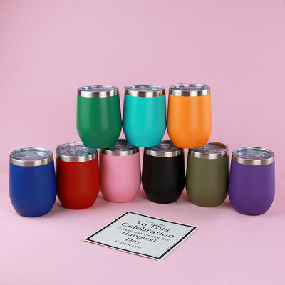 12 oz de tasses de café isolées personnalisées Thermos avec revêtement en acier inoxydable à double paroi