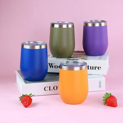 12 oz de tasses de café isolées personnalisées Thermos avec revêtement en acier inoxydable à double paroi