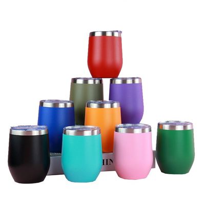 12OZ Double paroi en acier inoxydable tasse à café de voyage tasse à café pour camping
