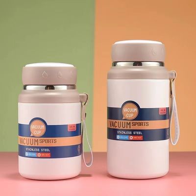 Style de conception minimaliste 750ml/1000ml Coupe thermos en acier inoxydable pour camping portable
