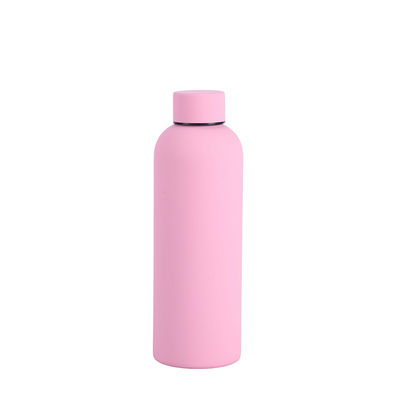 Design minimaliste 750 ml/1000 ml Bouteille d'eau de sport en acier inoxydable à double paroi pour le camping
