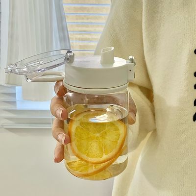 Bouteille en plastique PC résistante à la chaleur Flip Top Bouteille d'eau élégante avec filtre amovible