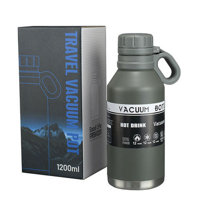 Vente 1200ml 1.2L Bouteille à vide en acier inoxydable Bouteille d'eau isolée parfaite pour tous
