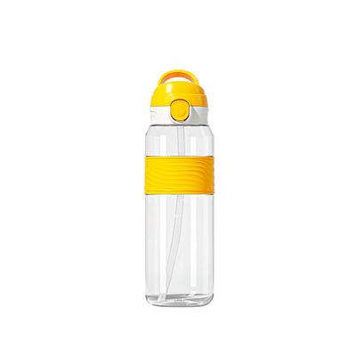 NP1080SA1 Logo personnalisé imprimé pour enfants Kawaii Sublimation Bpa Gratuit Bouteilles d'eau de sport claires avec paille
