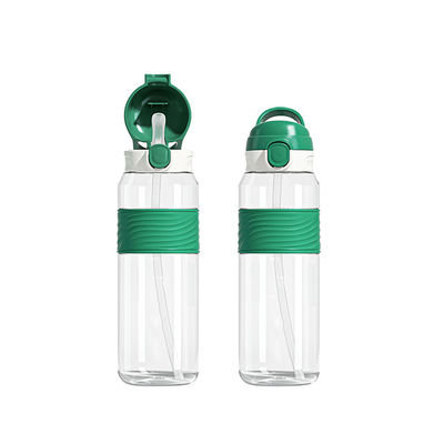 NP1080SA1 Logo personnalisé imprimé pour enfants Kawaii Sublimation Bpa Gratuit Bouteilles d'eau de sport claires avec paille