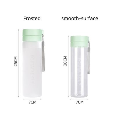 600ml 800ml PC Bouteille d'eau en plastique avec corde étanche au BPA
