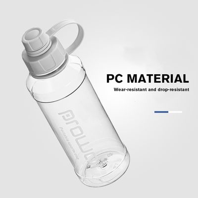 Applicable unisexe 1000 ml bouteille d'eau en plastique transparent sans BPA adaptée à l' ébullition de l' eau