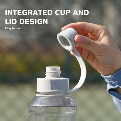 Applicable unisexe 1000 ml bouteille d'eau en plastique transparent sans BPA adaptée à l' ébullition de l' eau