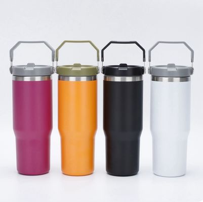 20 oz/30 oz en acier inoxydable tumbler isolation de la tasse à vide avec la preuve de fuite Flip et paille
