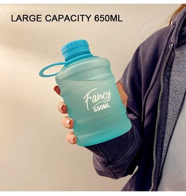 650 ml de bouteille d'eau en plastique en forme de seau miniature pour les performances d'isolation thermique du camping