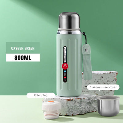 Coupe de voyage portable en acier inoxydable 316 d'une capacité de 600 ml/800 ml et d'une couleur personnalisée