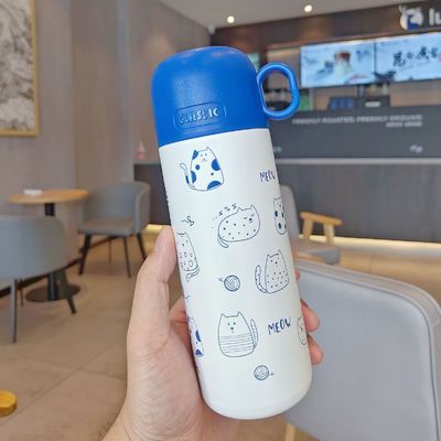 Bouteilles à vide de couleur personnalisées 500 ml en acier inoxydable, thermos isolé avec couvercle
